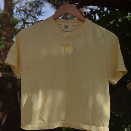 Lucky Number Custom Embroidered Tee - Comfort Colors