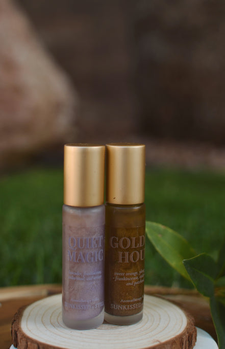 Sunkissed + Still Aromatherapy Rollers- Quiet Magic- Calm and Protection