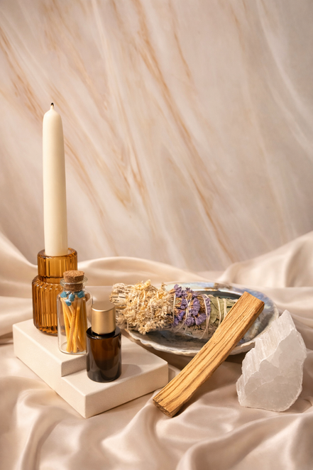 Smudge Kit + Ritual Candle Set