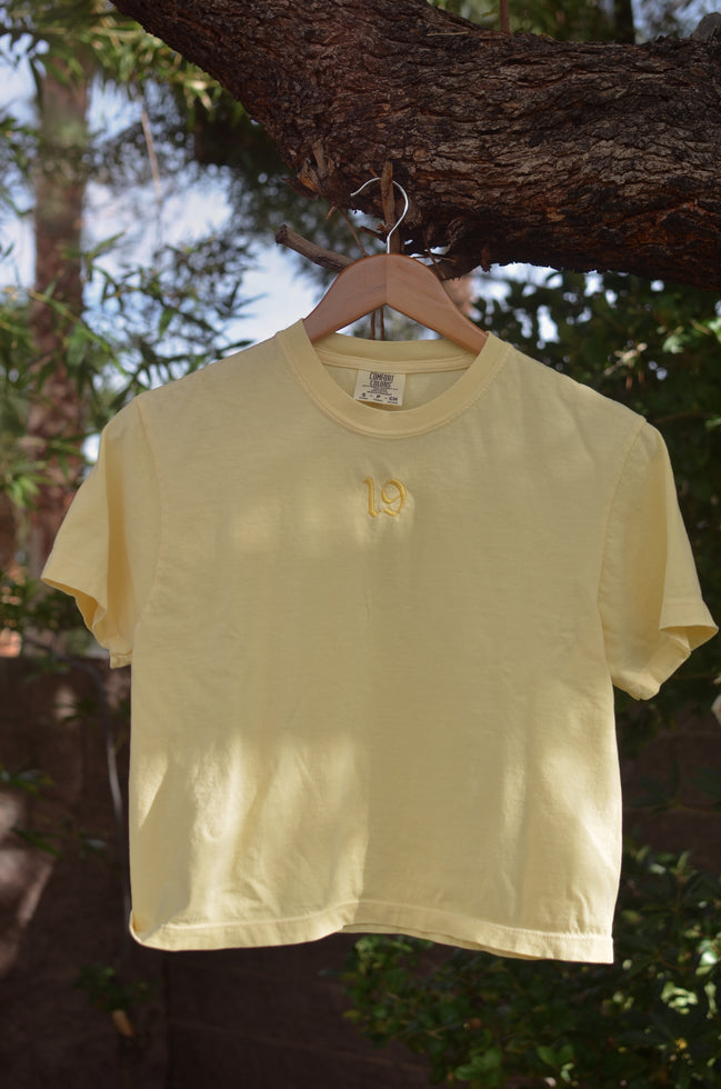 Lucky Number Custom Embroidered Tee - Comfort Colors