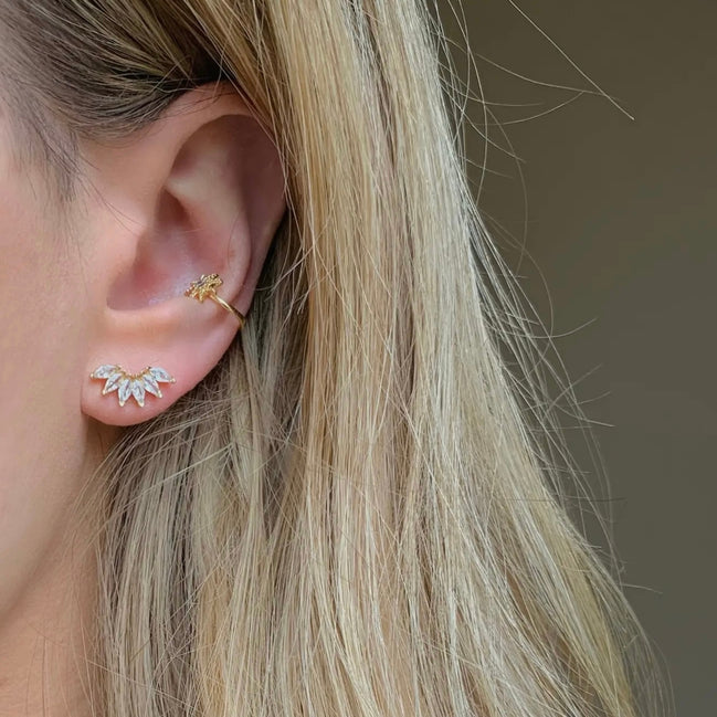 Fan Girl | Crystal Stud Earrings | Marquise Diamond Studs