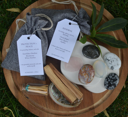 Palm Gemstone Intention Sets- Renewal