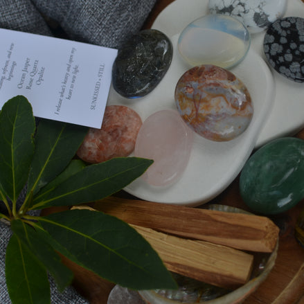 Palm Gemstone Intention Sets- Renewal