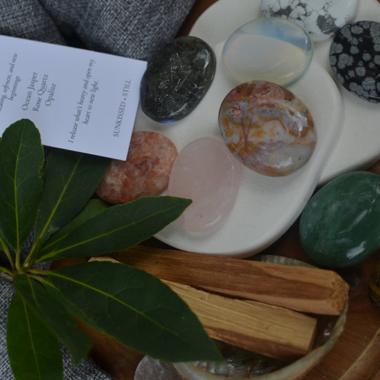 Palm Gemstone Intention Sets- Renewal