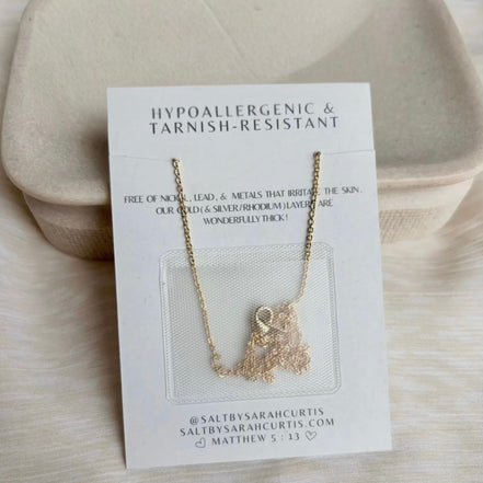 Lucky Horseshoe Necklace | Gold | Cowgirl Necklace