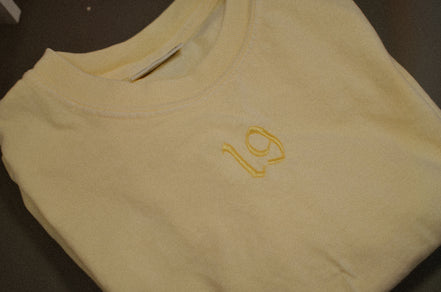 Lucky Number Custom Embroidered Tee - Comfort Colors