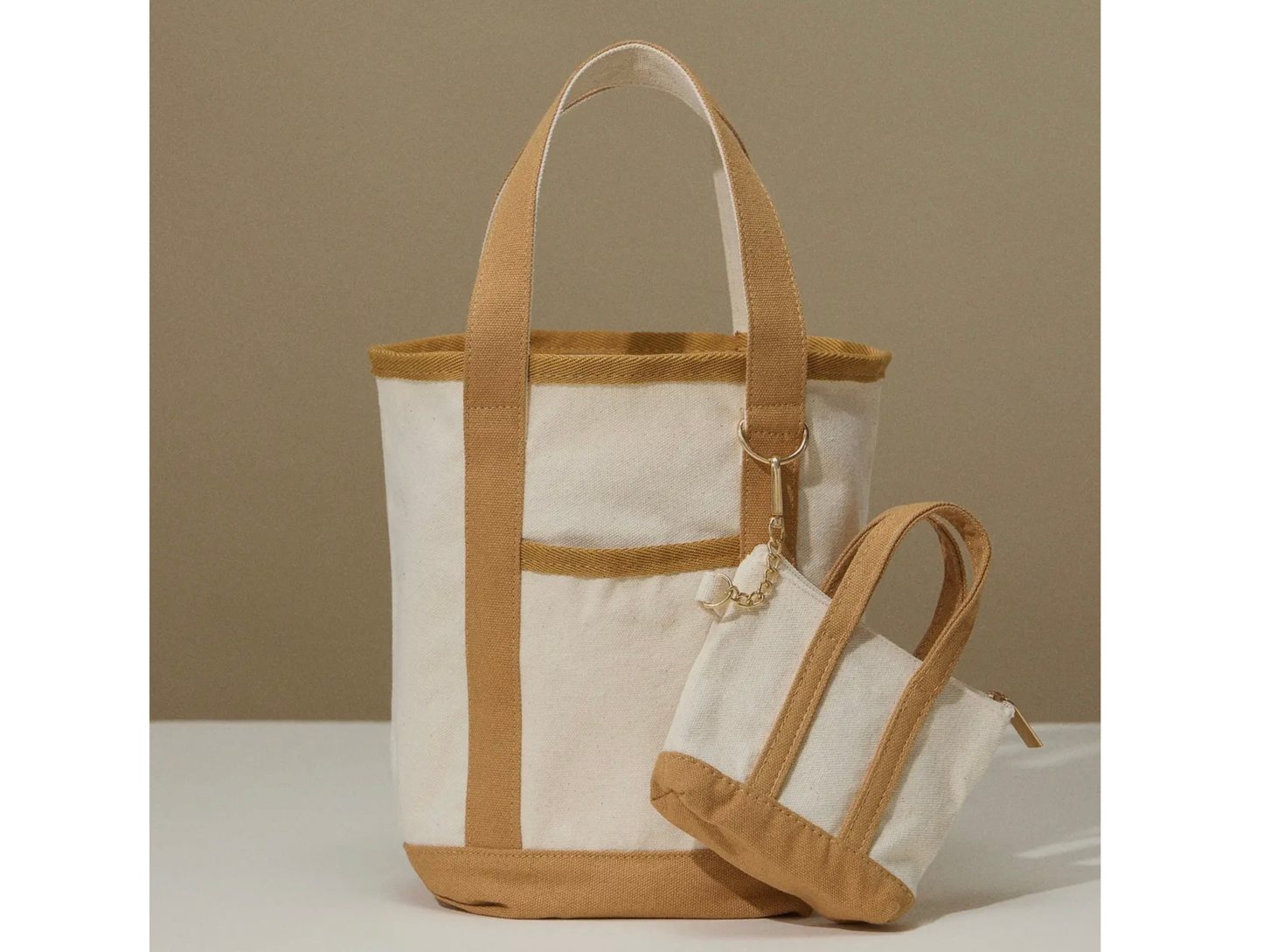 Ecocharm Cotton Everywhere-Carry Canvas Tote Bag -Small Size