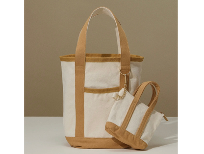 Ecocharm Cotton Everywhere-Carry Canvas Tote Bag -Small Size