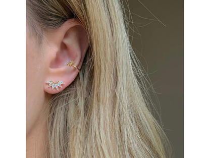 Fan Girl | Crystal Stud Earrings | Marquise Diamond Studs