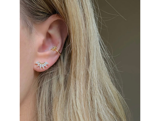 Fan Girl | Crystal Stud Earrings | Marquise Diamond Studs