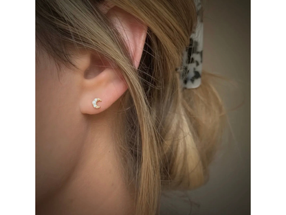 Star & Moon Studs | Gold | Tiny & Dainty - SALT by Sarah Curtis

Stud Earrings