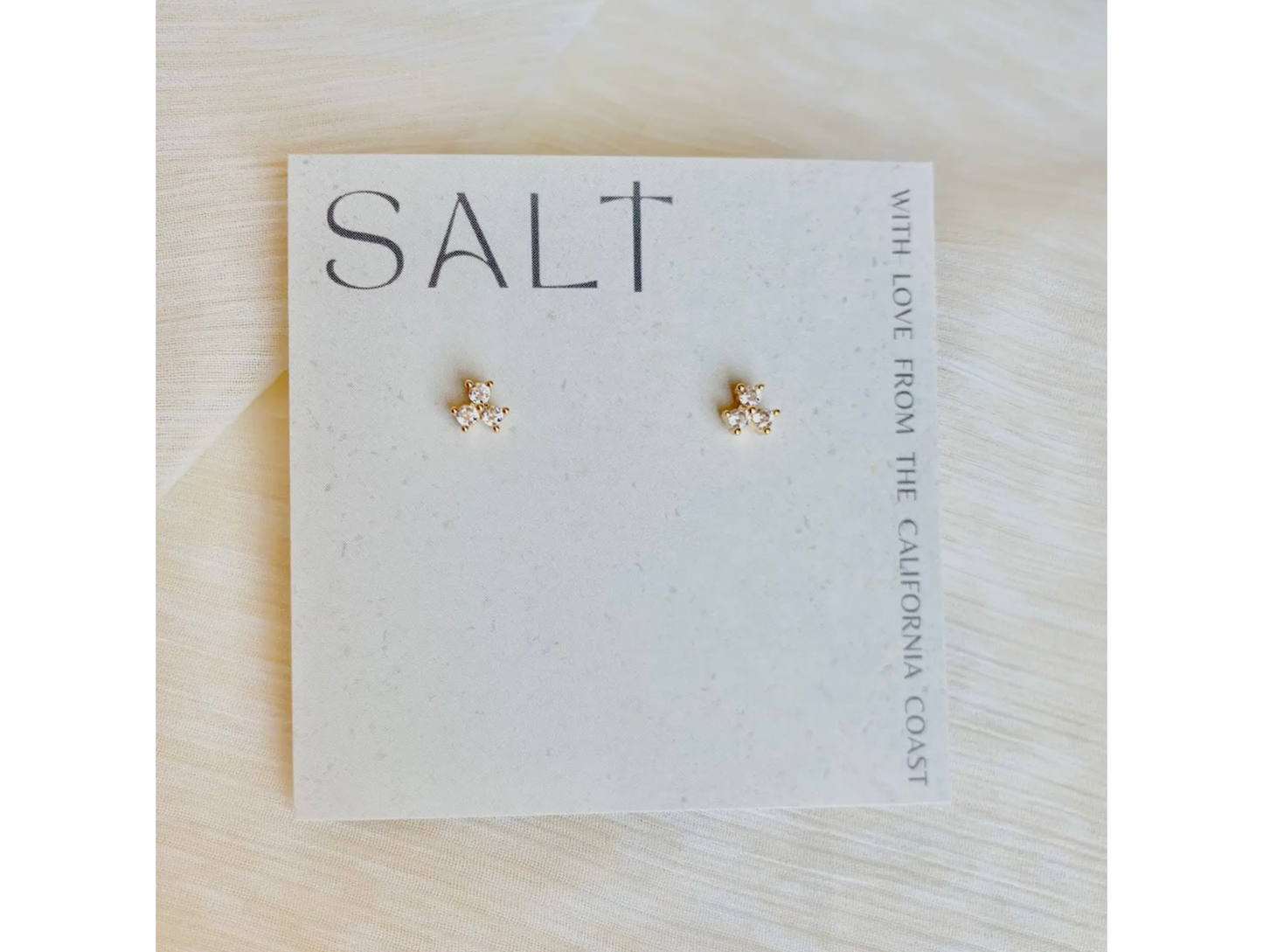 Trinity Studs | Dainty Stud Earrings | Rhinestone Stud