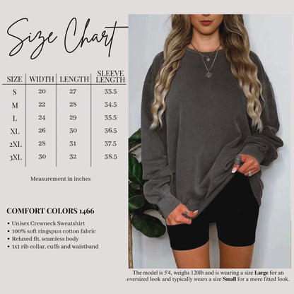 Good Spells Only Embroidered Sweatshirt — Comfort Colors 1466 Crewneck