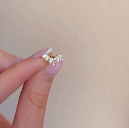 Fan Girl | Crystal Stud Earrings | Marquise Diamond Studs